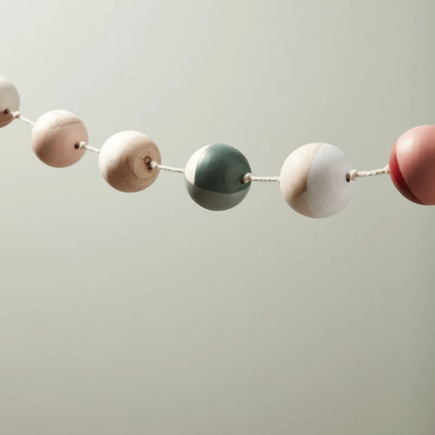 Misa Multicolor Wood Garland 4 Misa Multicolor Wood Garland - Image 2