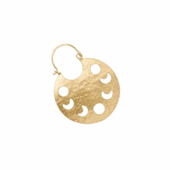 Rajani Moon Phase Gold Hammered Hoop Earrings -Jungalow 161000 PhotoRoom