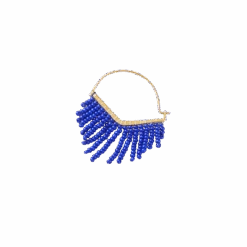 Kalapriya Beaded Fringe Earrings - Blue -Jungalow 165965 PhotoRoom