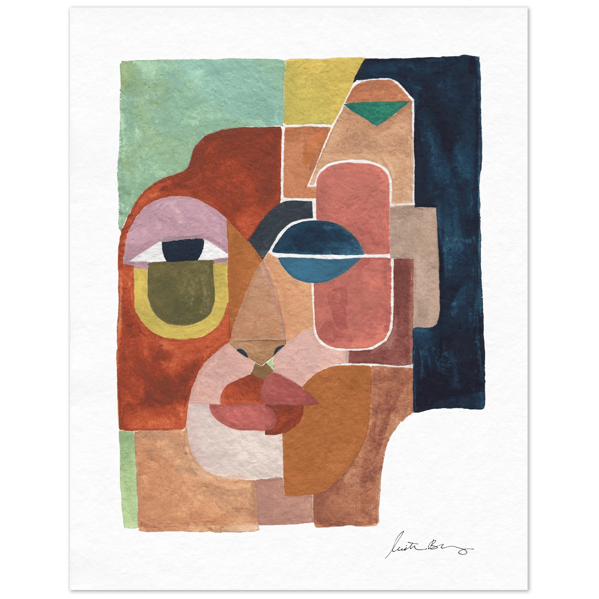 Face 2 Art Print By Justina Blakeney 4 Face 2 Art Print By Justina Blakeney - Image 2
