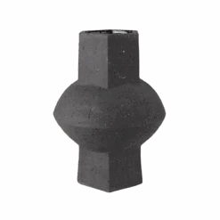 Oujda Hexagon Black Ceramic Vase -Jungalow 3267 2 9 PhotoRoom