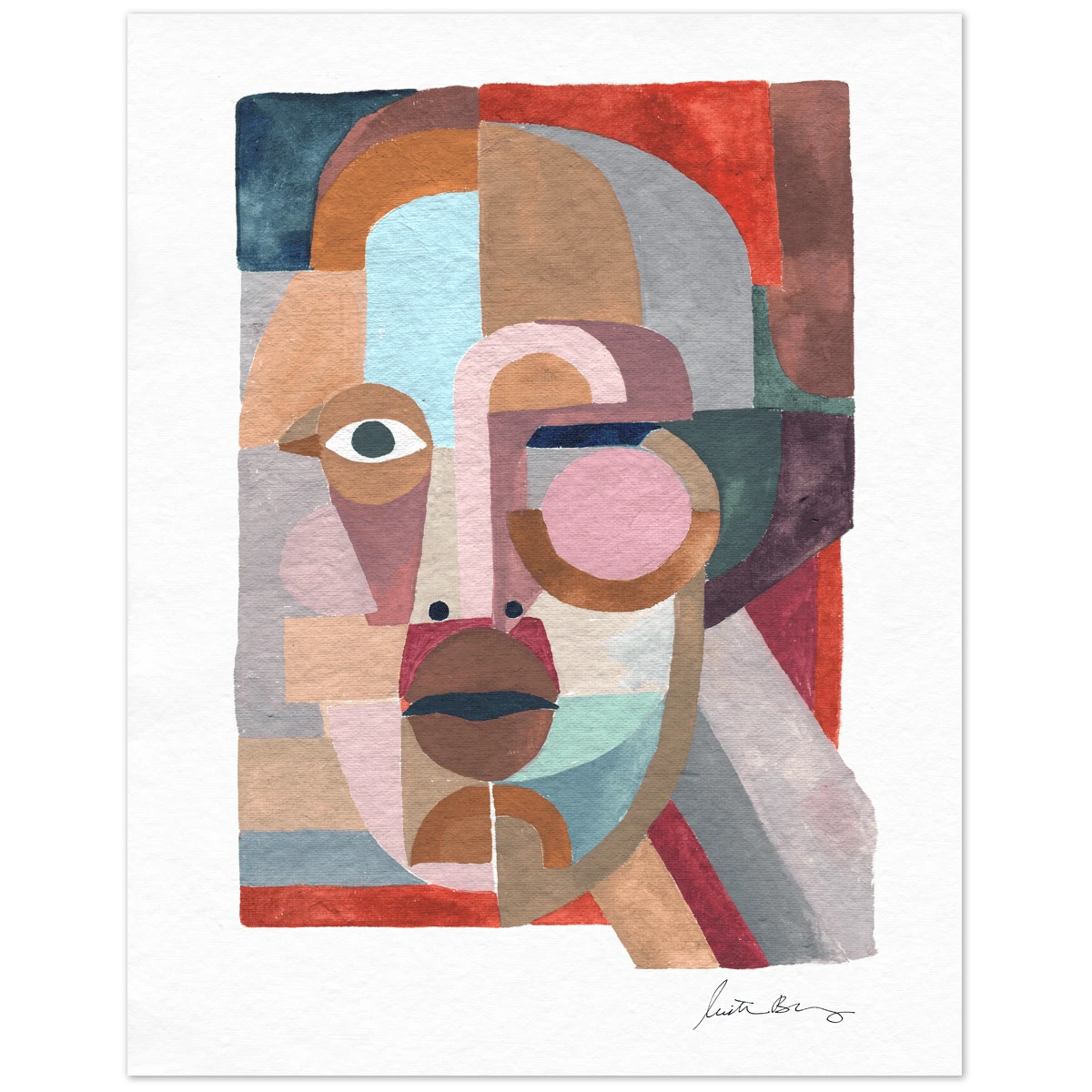 Face 3 Art Print By Justina Blakeney 4 Face 3 Art Print By Justina Blakeney - Image 2