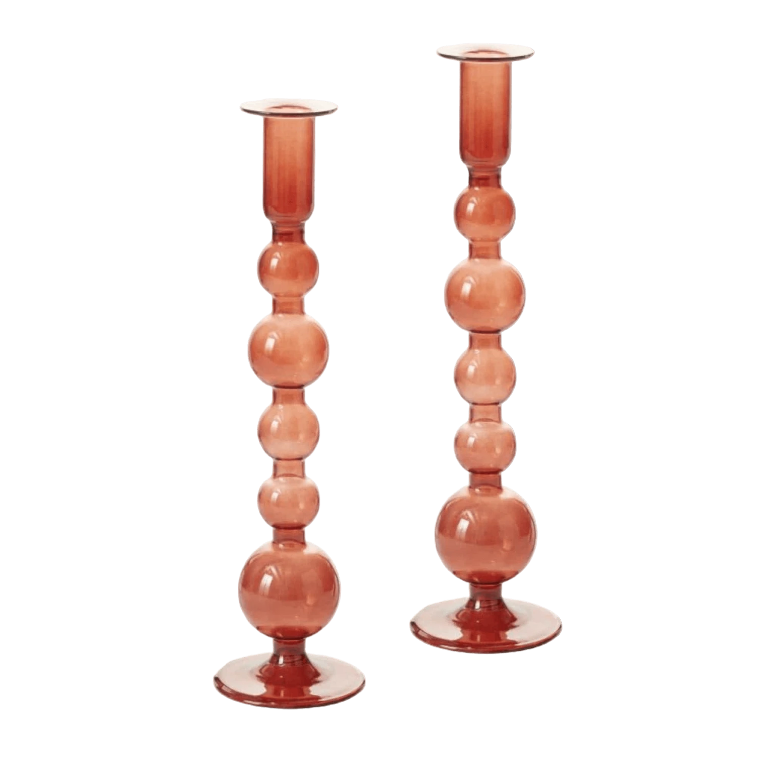 Suzette Amber Glass Candle Holder Set Of 2 3 Suzette Amber Glass Candle Holder Set Of 2