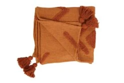Soma Rust Throw Blanket -Jungalow 670A0921copy