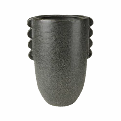 Agadir Black Ceramic Vase 7 Agadir Black Ceramic Vase -Jungalow 7774 2 9 PhotoRoom