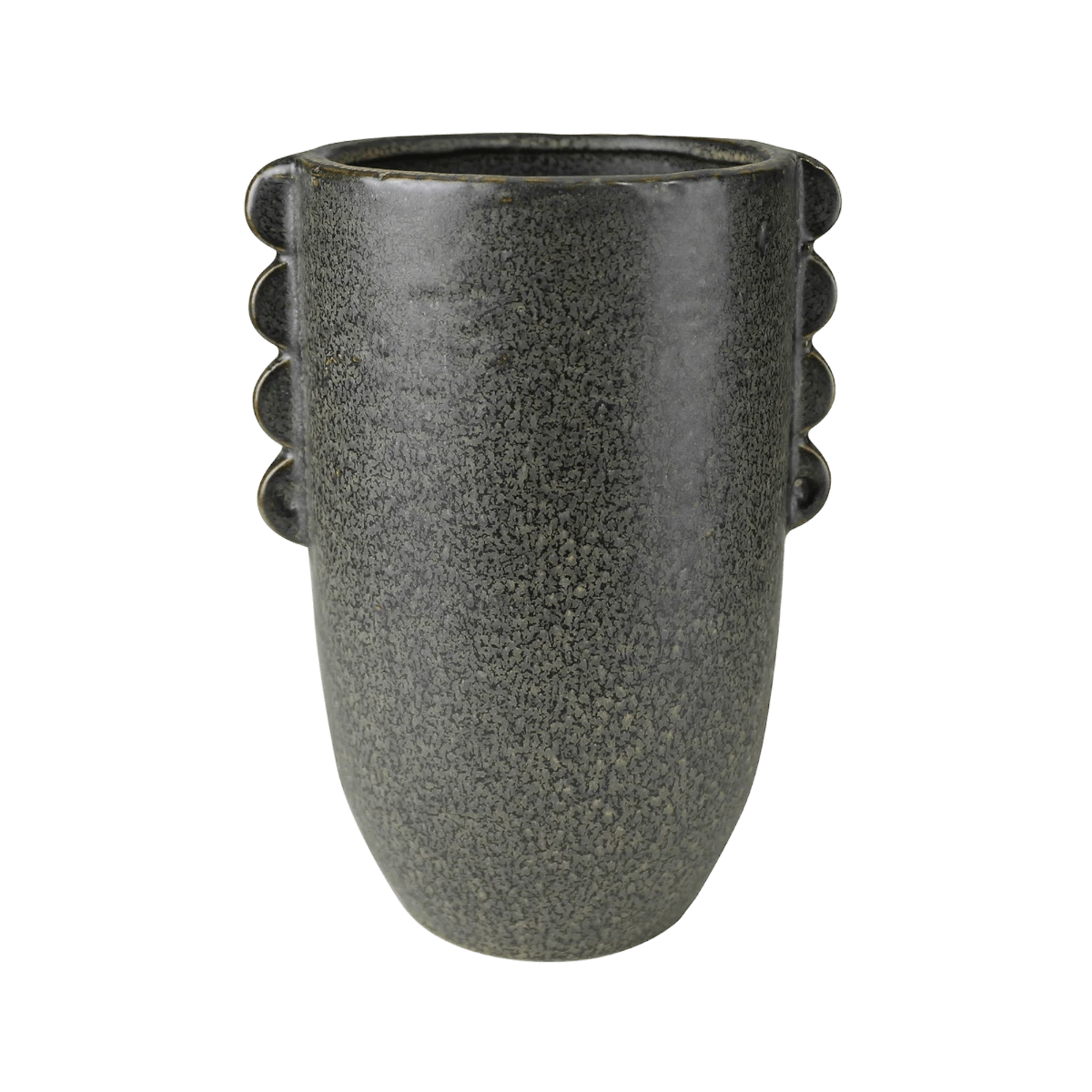 Agadir Black Ceramic Vase 5 Agadir Black Ceramic Vase - Image 3
