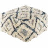Blue Diamond Shag Pouf -Jungalow APPF004 222214 PhotoRoom