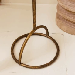 Brass Lace Leaf Accent Table -Jungalow CLL2780 3 PhotoRoom