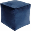 Navy Cotton Velvet Pouf -Jungalow CVPF019 161616 PhotoRoom