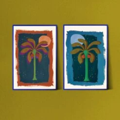 Date Night Art Print By Jungalow® -Jungalow Date night moons duo