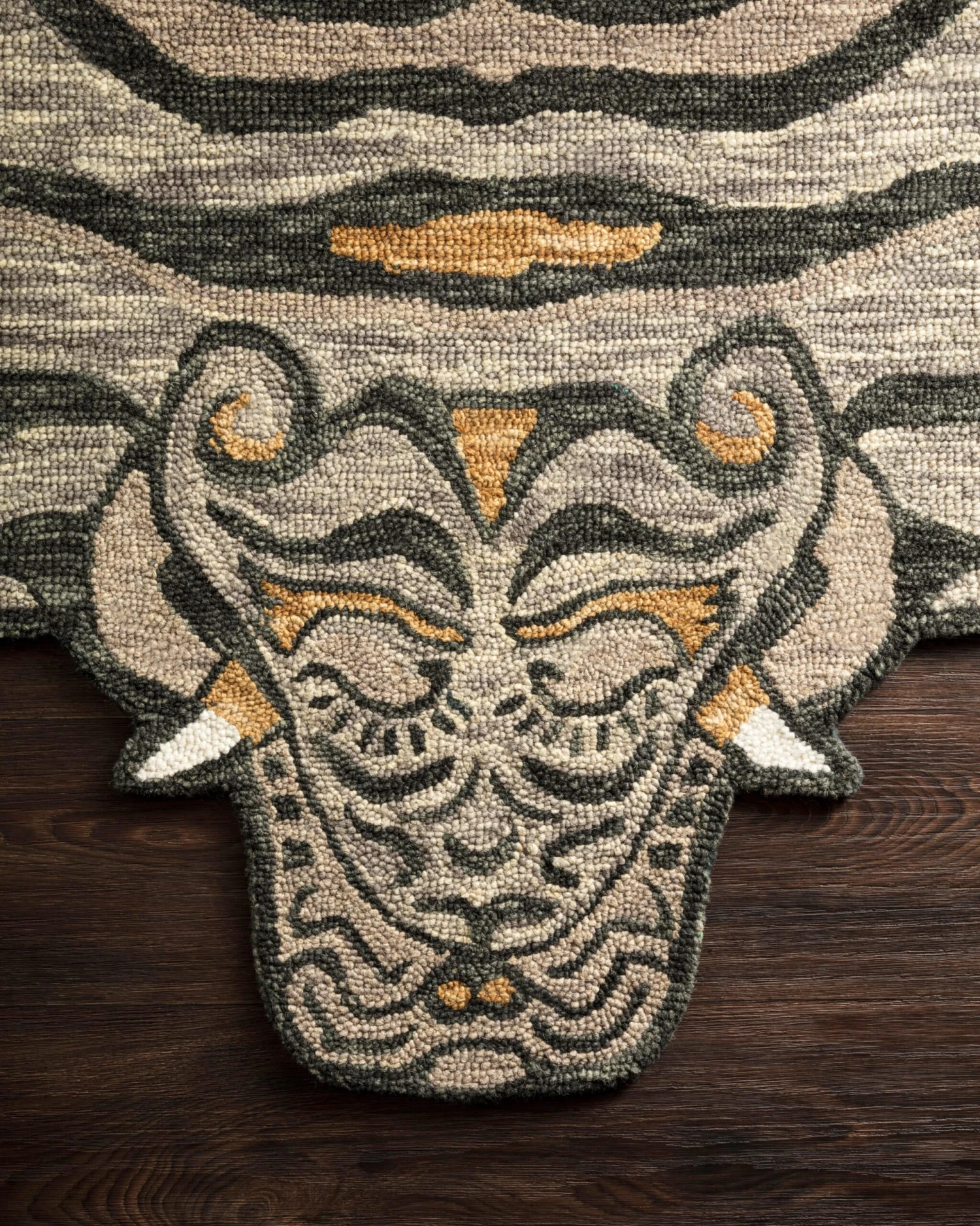 Feroz Silver Tiger Rug By Justina Blakeney® X Loloi 4 Feroz Silver Tiger Rug By Justina Blakeney® X Loloi - Image 2