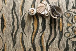 Feroz Silver Tiger Rug By Justina Blakeney® X Loloi 9 Feroz Silver Tiger Rug By Justina Blakeney® X Loloi -Jungalow FEROFER 01SI00 roomscene 2