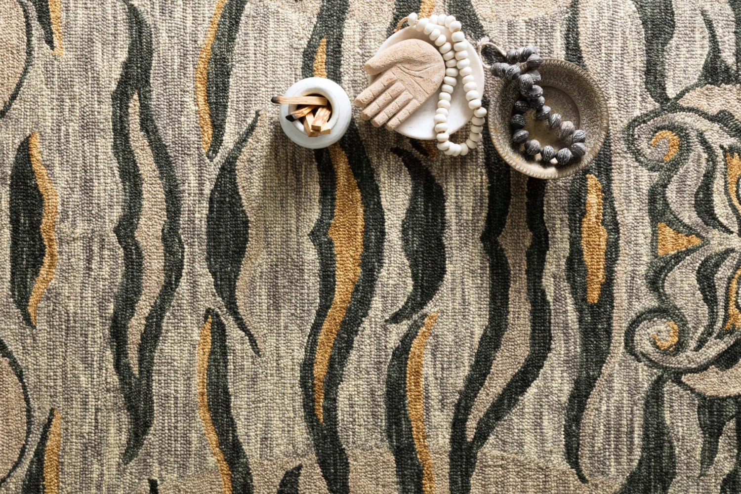 Feroz Silver Tiger Rug By Justina Blakeney® X Loloi 6 Feroz Silver Tiger Rug By Justina Blakeney® X Loloi - Image 4