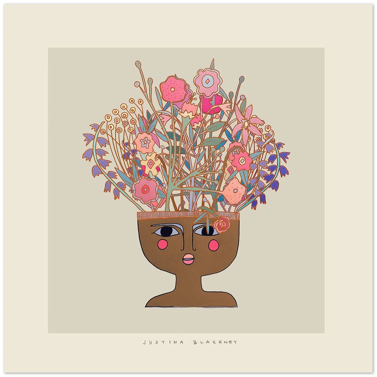Flower Thinker 1 Art Print By Justina Blakeney 5 Flower Thinker 1 Art Print By Justina Blakeney - Image 3