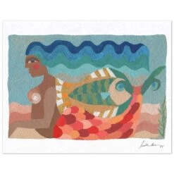 In The Waves Art Print By Justina Blakeney 7 In The Waves Art Print By Justina Blakeney -Jungalow InTheWaves Shadow a98f68a9 483c 4831 9430 a0b6dd45f899