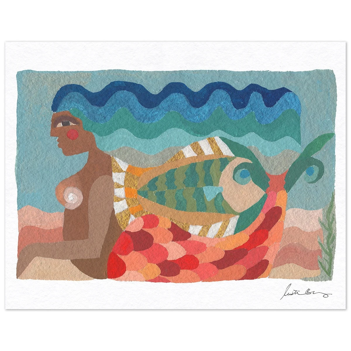 In The Waves Art Print By Justina Blakeney 5 In The Waves Art Print By Justina Blakeney - Image 3