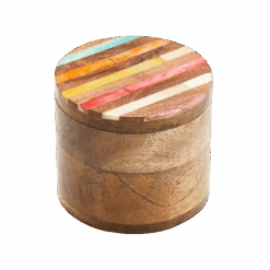 Amay Multicolor Round Keepsake Box