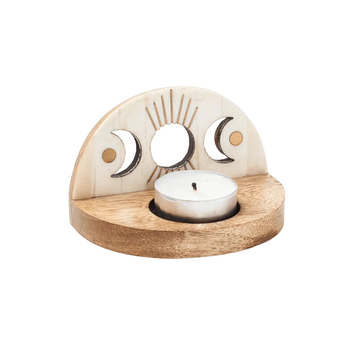 Celestial Moon Phase Tealight Candle Holder 4 Celestial Moon Phase Tealight Candle Holder - Image 2