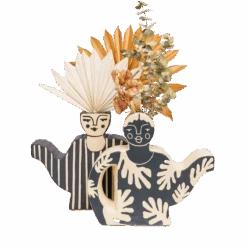 Jungalow Juniper Striped She Pot By Justina Blakeney® -Jungalow JUNGALOW JUNIPER SYBILL SHEPOTS GROUP 03