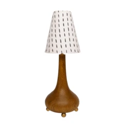 Jungalow Eytan Table Lamp Base In Honey Matte By Like A Lion™ -Jungalow JUNGALOW LAMPS EYTAN BROWN ALL SHADES SQUARE