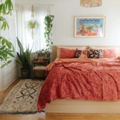 Birds And Bees Duvet Cover Set In Poppy By Jungalow®