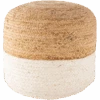 Natural/White Jute Pouf 2 Natural/White Jute Pouf -Jungalow KOPF001 181814 PhotoRoom