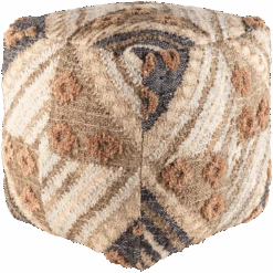 Jute Ratu Pouf -Jungalow LUPF001 181818 PhotoRoom