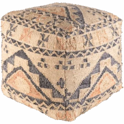 Jute Pyramid Pouf -Jungalow LUPF004 181818 PhotoRoom