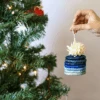 Blue Gradient Pom Pom Basket Holiday Ornament -Jungalow Lifestyle OO.20143 1800x1800 PhotoRoom