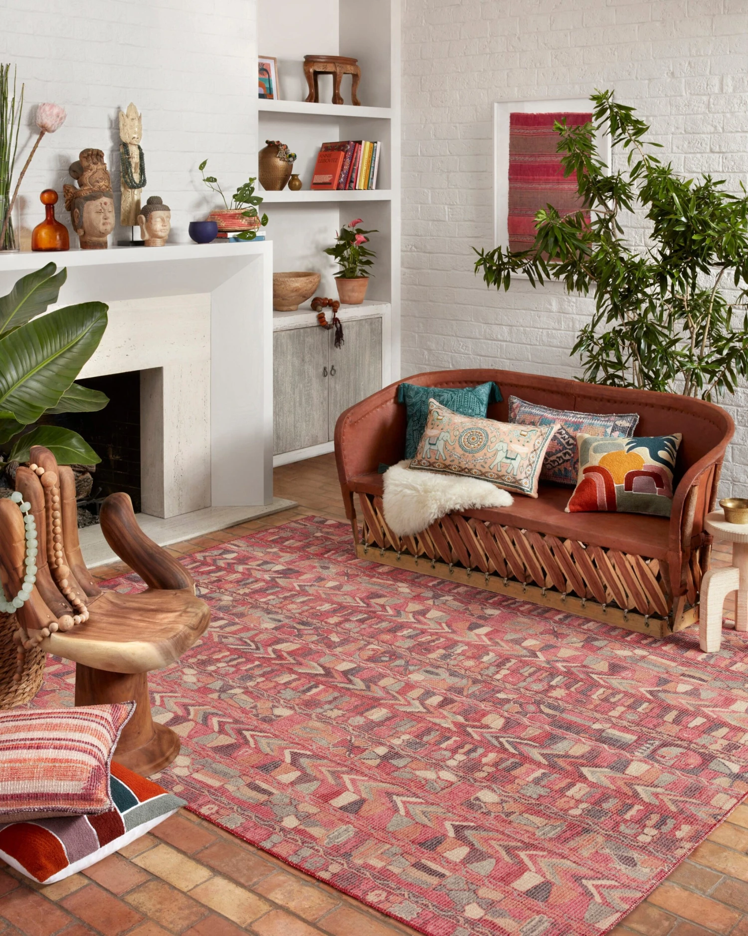 Malik Fuchsia Rug By Justina Blakeney® X Loloi 4 Malik Fuchsia Rug By Justina Blakeney® X Loloi - Image 2