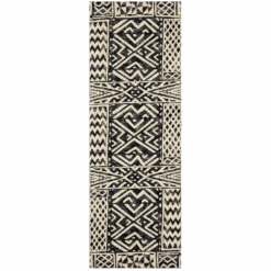 Miki Black Rug -Jungalow MIKAMIK 13IVBL alternate 3 PhotoRoom