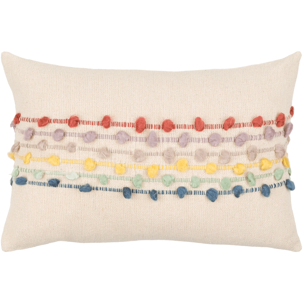 Aziza Lumbar Pillow, Multi-Color 3 Aziza Lumbar Pillow, Multi-Color