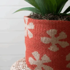 Mathus Printed Jute Planters - Set Of 3 -Jungalow NRV2378 6 PhotoRoom