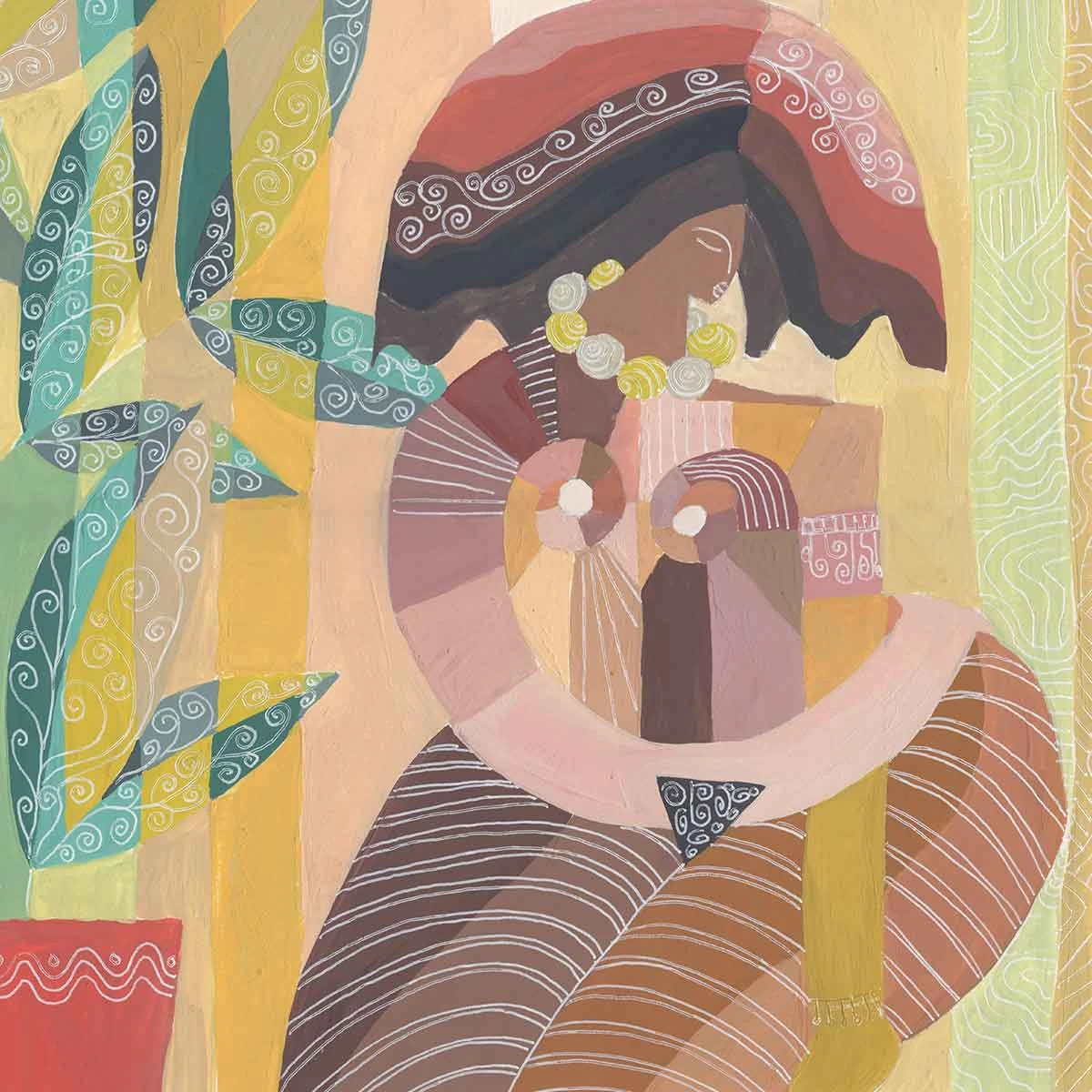 Spirals And Pearls Art Print By Justina Blakeney 3 Spirals And Pearls Art Print By Justina Blakeney