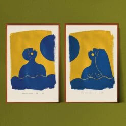 Night Art Print By Jungalow® -Jungalow Night Swim duo