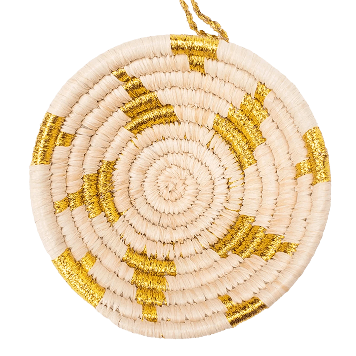 Reflective Gold Spiral Bowl Ornament 5 Reflective Gold Spiral Bowl Ornament - Image 3