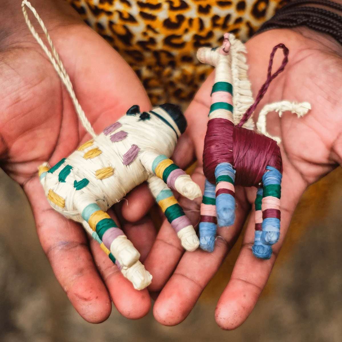 Garnet & Green Giraffe Holiday Ornament 6 Garnet & Green Giraffe Holiday Ornament - Image 4