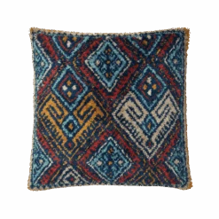 Blue & Red Senna Square Pillow