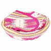 Pink Star Tortilla And Bread Basket -Jungalow RB W 029 PhotoRoom