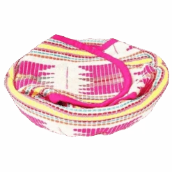 Pink Star Tortilla And Bread Basket