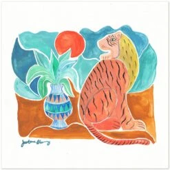 Tiger + Agave Art Print By Justina Blakeney -Jungalow Tiger Agave Shadow 876ee295 e95d 4c72 b3c0 50900ccfc5f7