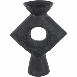 Dark Grey Putra Vase -Jungalow YAG 008 PhotoRoom