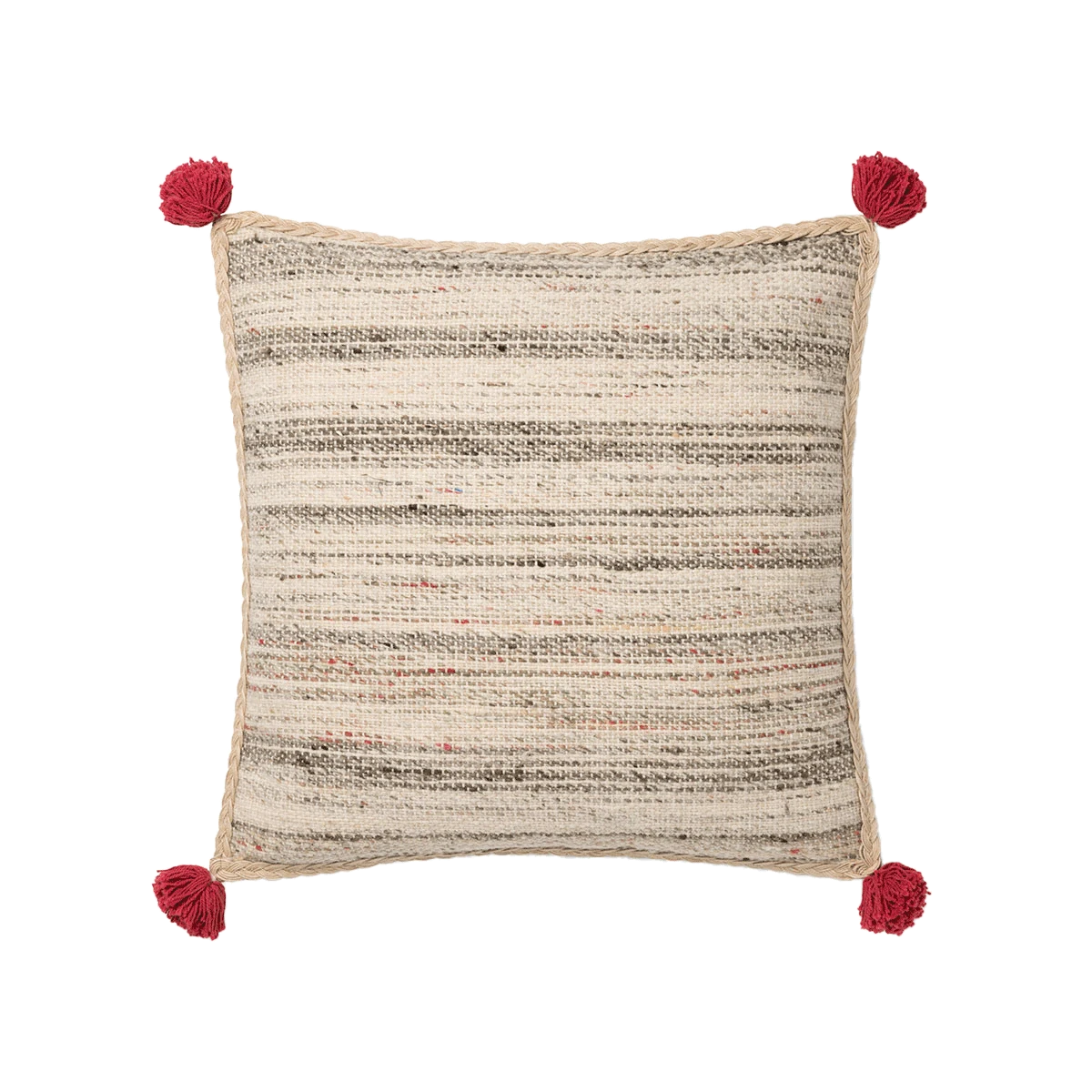 Berry Pom Pom Pillow By Justina Blakeney® X Loloi 3 Berry Pom Pom Pillow By Justina Blakeney® X Loloi