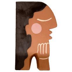 Jungalow Face Bookend Vase By Justina Blakeney™ 15 Jungalow Face Bookend Vase By Justina Blakeney™ -Jungalow blackhairvase