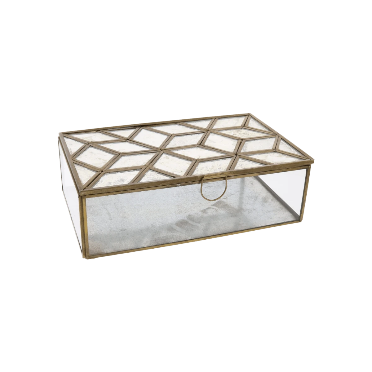 Geo Brass Mirrored Box 3 Geo Brass Mirrored Box