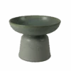 Sage Pedestal Ceramic Bowl -Jungalow ceramicbowl