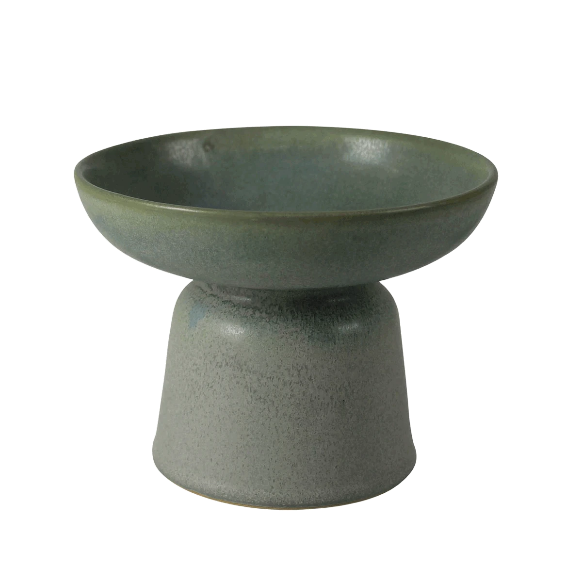 Sage Pedestal Ceramic Bowl 3 Sage Pedestal Ceramic Bowl