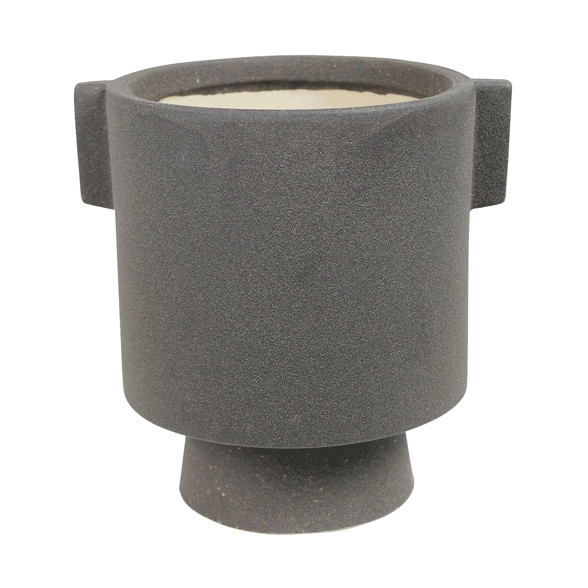 Charcoal Ceramic Planter 3 Charcoal Ceramic Planter