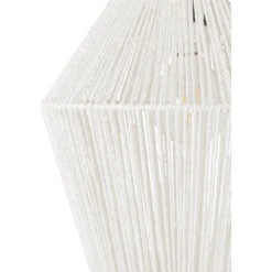 White Reyes Pendant Lamp -Jungalow cmn003 detail shade PhotoRoom