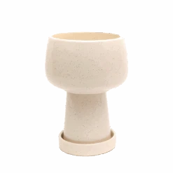 Jungalow Kaya 3-Piece Ceramic Planter By Justina Blakeney™ -Jungalow creamspeckledplanter